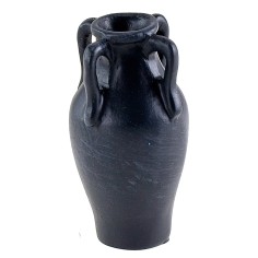 Ánfora antracita de resina ø 2,4x4,7 h resina, altura 2
