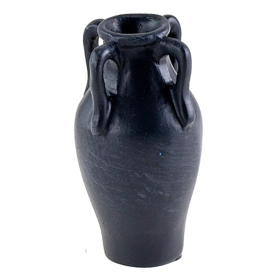 Ánfora antracita de resina ø 2,4x4,7 h resina, altura