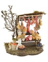 Escenografía con puesto de productos mixtos de 16x13,5x20 cm h