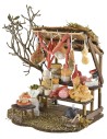 Escenografía con puesto de productos mixtos de 16x13,5x20 cm h