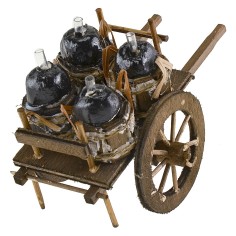 Carrito con garrafones cm 8x12,5x7 h altura, garrafones, carro. 2