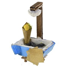 Tina de anguilas cm 3,8x3,3x6,1 h tina, anguilas, estatuas 2