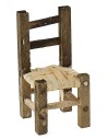 Sedia in legno cm 1,8x1,8x3,6 h altezza, legno, statue