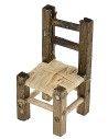 Sedia in legno cm 1,8x1,8x3,6 h