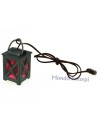 Lanterna grande in metallo lux luce rossa 3,5-4volt