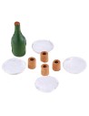 Tabletop small parts set with bottle for statues 6-6.5 cm