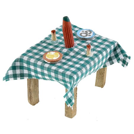 Mesa puesta en colores surtidos cm 5,5x4,1x3,5 h