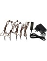 Kit de 5 luces LED amarillas con fuente de alimentación