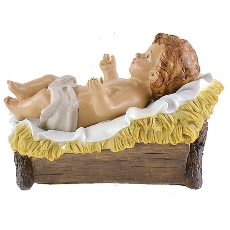 Natività 6 statue in resina 45 cm angelo, resina, natività