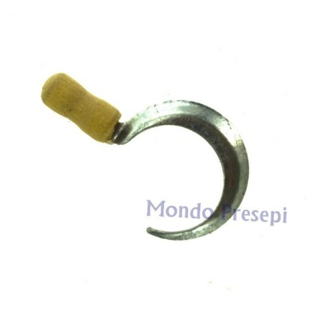 Sickle in wood and metal 2.6 cm