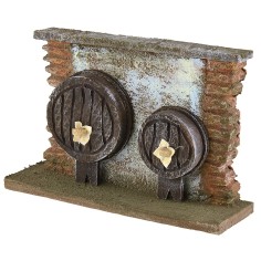 Muro con botti cm 19x6x12,5 h 2