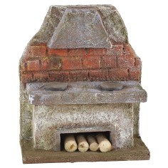 Cocina con campana cm 12x6x14,5 h para estatuas cm 12