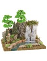 Cascata di montagna e lago per presepe cm 25x21x22 h