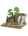 Cascata di montagna e lago per presepe cm 25x21x22 h