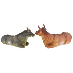Ox and donkey in resin recommended for 30 cm statues 2