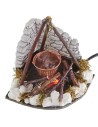 Boiling effect cauldron with working fire