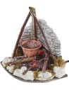 Boiling effect cauldron with working fire