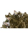Albero cm 25 con 4 uccellini in movimento pianta, base