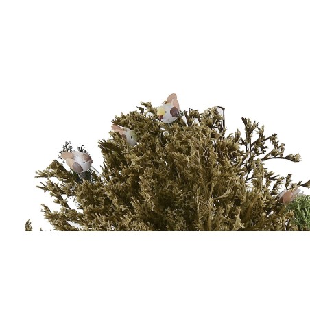 Árbol de 25 cm con 4 pajaritos en movimiento planta, base