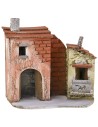Nativity scene house with door and balcony 17x9x16 cm h
