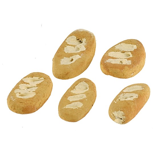 Conjunto de 5 piezas de pan mediano de 1,9-2,3 cm baguette, barra, pan