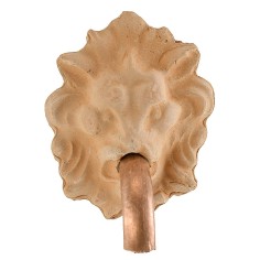 Testa di leone con beccuccio per fontana cm 3,5x4,4 h