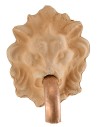 Cabeza de león con boquilla para fuente cm 3,5x4,4 h
