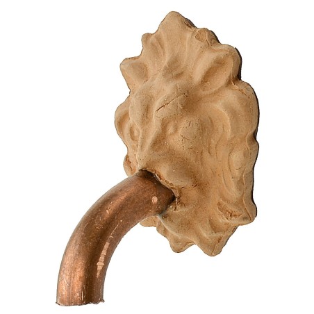 Testa di leone con beccuccio per fontana cm 2,5x3,1 h