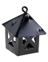Lanterna nera in metallo cm 2,7x2,7x3,2 h metallo, altezza