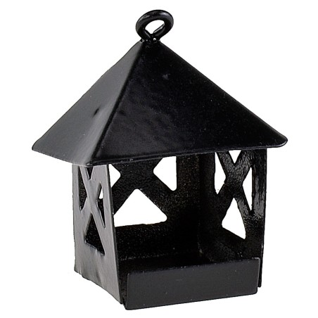 Lanterna nera in metallo cm 2,7x2,7x3,2 h