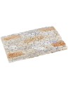 Clear plaster wall with mixed stones 25.5x15.5x1.4 cm, DIY