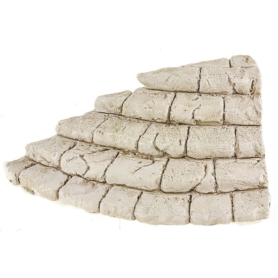 Escalera angular de yeso pintado de 14x10x4 cm h escaleras