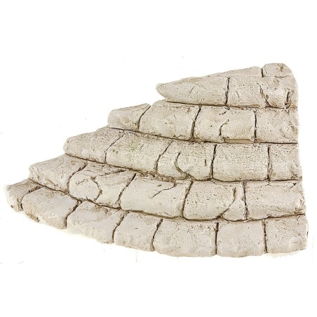 Escalera angular de yeso pintado de 14x10x4 cm h escaleras