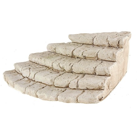 Escalera angular de yeso pintado de 14x10x4 cm h escaleras