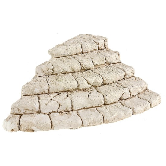 Escalera angular de yeso pintado de 14x10x4 cm h escaleras