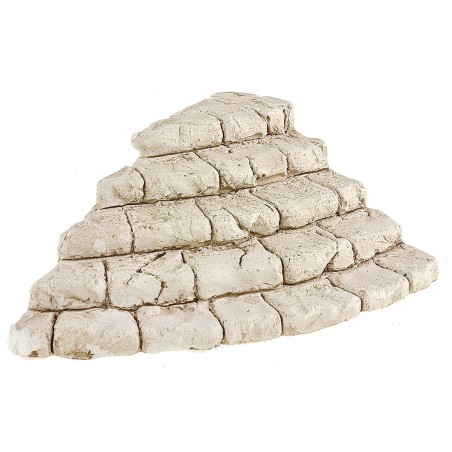 Escalera angular de yeso pintado de 14x10x4 cm h escaleras