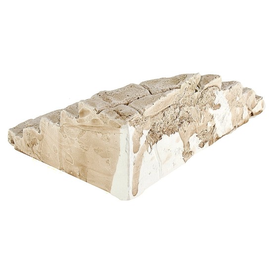 Scala angolare in gesso dipinto cm 14x10x4 h scalinate