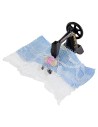Sewing machine for nativity scene with fabric 3.5x1.4x2.7 h cm