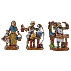Set 3 statuine per presepe cm 3,5 serie, presepe, statue, base 2