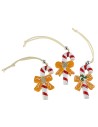 Juego de 3 bastones de caramelo de resina de 4,2x8,1 cm de