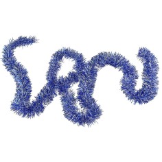 Festone natalizio argento e blu ø 5,7x200 cm fili addobbi