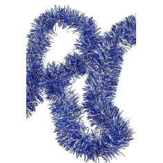 Festone natalizio argento e blu ø 5,7x200 cm fili addobbi 2