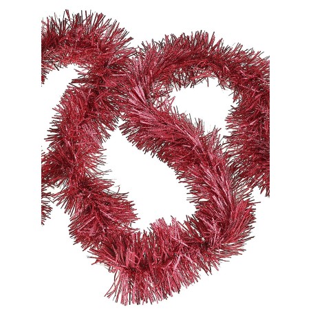 Guirnalda roja para decoraciones navideñas ø 6x200 cm