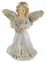 Resin angel with mandolin 12 cm