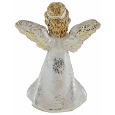 Angelo con mandolino in resina 12 cm 2