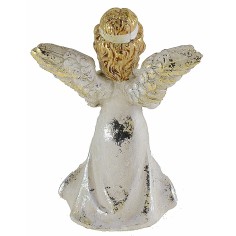 Angelo con libro in resina 12 cm resina, angelo, bianca 2