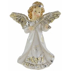 Ángel con violín de resina 12 cm resina, altura, ángel