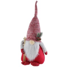 Gnomo navideño esquiador altura 55 cm ancho, navideño 2