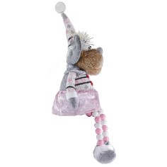 Renna natalizia con gonnellino rosa h 54 cm 2