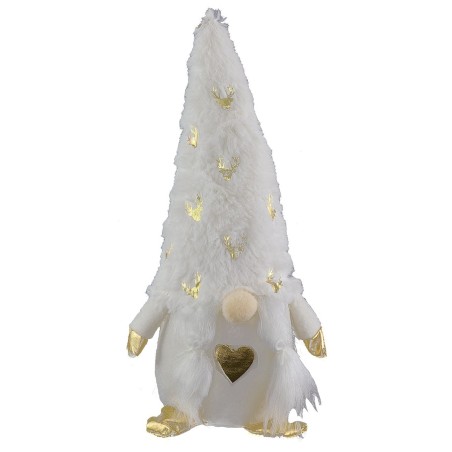Gnomo bianco natalizio h 30 cm natalizio, bianco, tutto